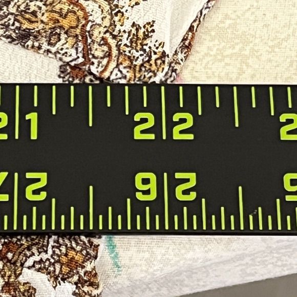 H&M Women’s Dress SZ 12 Batik White/Brown 100% Viscose Office Career Classy - Picture 6 of 10